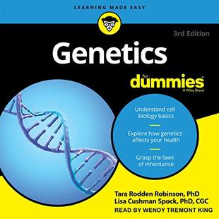 Genetics for Dummies: 3rd Edition audiobook cover