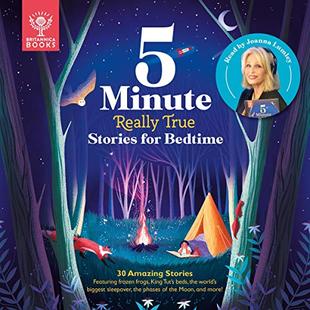 Britannica 5-Minute Really True Stories for Bedtime audiobook cover