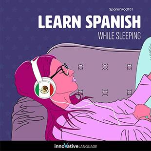 Learn Spanish While Sleeping audiobook cover