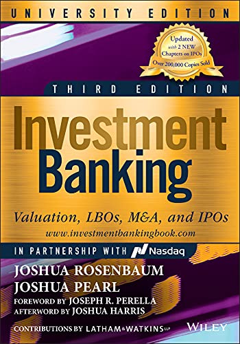 Investment Banking: Valuation, LBOs, M&A, and IPOs, University Edition (Wiley Finance) audiobook cover