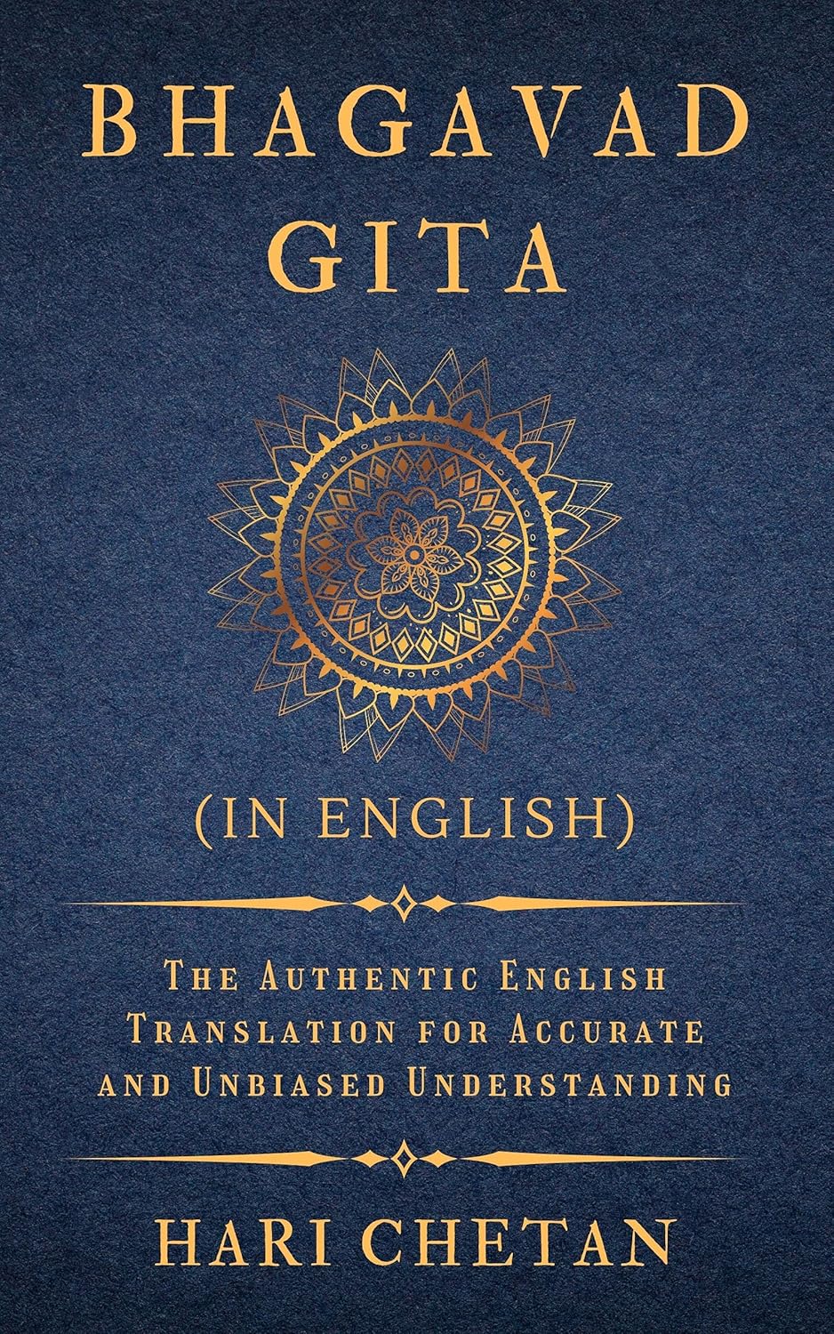Bhagavad Gita (in English): The Authentic English Translation for Accurate and Unbiased Understanding (The Bhagavad Gita Series Book 2) audiobook cover