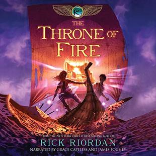 The Throne of Fire: The Kane Chronicles, Book 2 audiobook cover