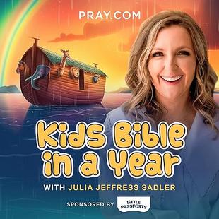 Kids Bible in a Year with Julia Jeffress Sadler audiobook cover